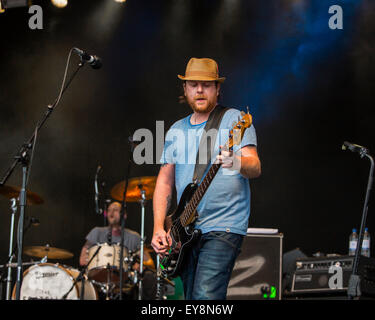 Henri Salvador à l'Cornbury Festival UK 12 juillet 2015 Banque D'Images