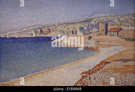 Paul Signac (1863-1935). Le peintre français. La Jetée de Cassis, Opus 198, 1889. Huile sur toile. Metropolitan Museum of Art USA (NY). Banque D'Images