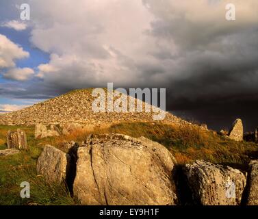 Loughcrew Cairns, Co Meath, Ireland, tombes Passage préhistorique Banque D'Images