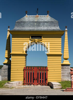 Frédéric Gate, la forteresse de Louisbourg, Louisbourg, Nouvelle-Écosse, Canada Banque D'Images