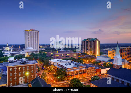 Tallahassee, Floride, USA sur le centre-ville. Banque D'Images