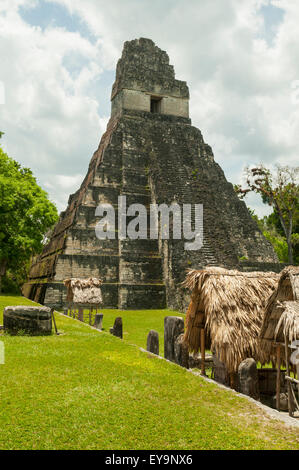 Templo 1, Tikal, Guatemala Banque D'Images