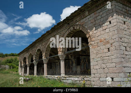 Saint thanas (Athanase) Église , Voscopoje, Korçë, en Albanie Banque D'Images