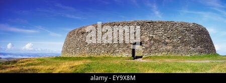 Grianan Aileach d'Inishowen,, Co Donegal, Irlande ; Âge de Fer Forteresse de Pierre Banque D'Images