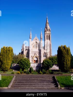 La Cathédrale St Macartan, Co Monaghan, Irlande ; 19e siècle cathédrale conçue par J.J. Mccarthy Banque D'Images