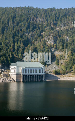 Urbeis, France, la centrale électrique à accumulation par pompage Lac Noir Banque D'Images