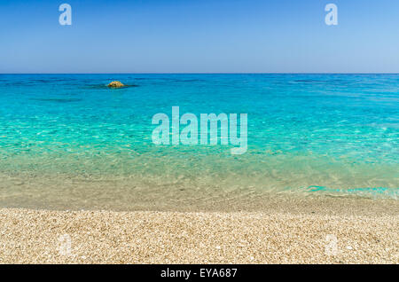 Plage de sable avec de l'eau contexte surf Banque D'Images