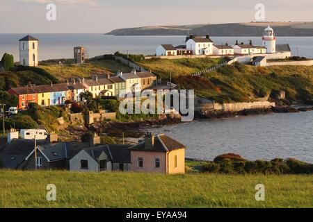 Roches Point Lighthouse dans Cork Harbour, dans la région de Munster, comté de Cork, Irlande Banque D'Images