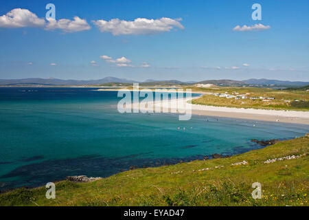 Narin Beach situé dans la région de vacances populaire de Villages Soeur Narin et Portnoo ; County Donegal, Ireland Banque D'Images