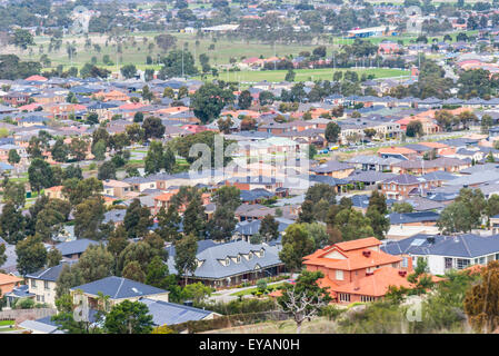 Banlieue Sud de Melbourne Morang nouveau développement de la propriété et la construction de l'extension urbaine nouvelle s'appuie le développement immobilier Banque D'Images