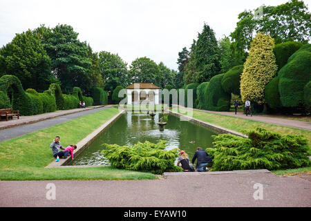 Ayscoughfee Hall Museum et jardins, Spalding Lincolnshire UK Banque D'Images