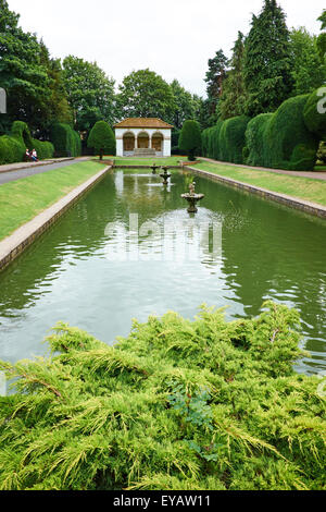 Ayscoughfee Hall Museum et jardins, Spalding Lincolnshire UK Banque D'Images