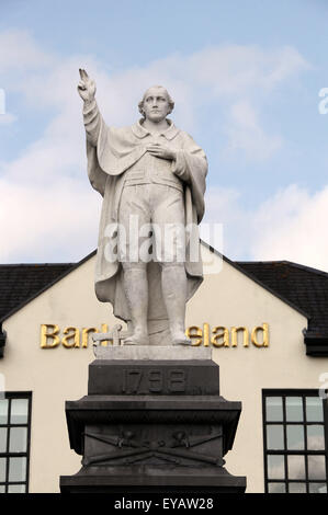 Statue de père John Murphy à Tullow Market Place Banque D'Images