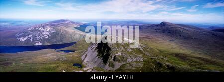 Muckish Plus Mackoght Aghla,,, Co Donegal, Irlande ; montagnes Partie de la chaîne de montagne des sept Sœurs Prises de Errigal Banque D'Images