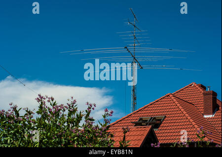 La station de radio amateur dans le sud-est de la Pologne. Banque D'Images