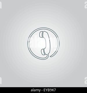 L'icône de récepteur de téléphone Illustration de Vecteur