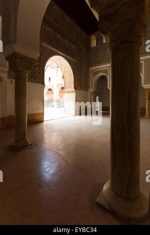 La Medersa Ben Youssef à Marrakech, Maroc Banque D'Images