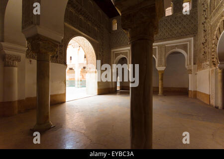 La Medersa Ben Youssef à Marrakech, Maroc Banque D'Images