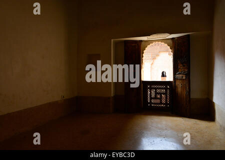 La Medersa Ben Youssef à Marrakech, Maroc Banque D'Images