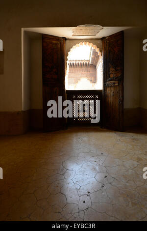 La Medersa Ben Youssef à Marrakech, Maroc Banque D'Images