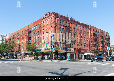 Immeubles à appartements de Hamilton Heights / West Harlem à New York. Banque D'Images