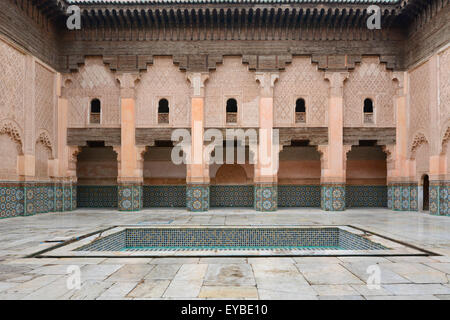 La Medersa Ben Youssef à Marrakech, Maroc Banque D'Images