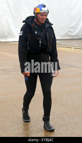 Southsea, Hampshire, Royaume-Uni. 26 juillet, 2015. Vues générales du site, visite royale et présentationles duchesse de Cambridge, Kate Middleton le patron royal de la Fiducie de 1851, accompagnée du duc de Cambridge, le Prince William à l'America's Cup World Series à Portsmouth. Credit : uknip/ Alamy Live News Banque D'Images