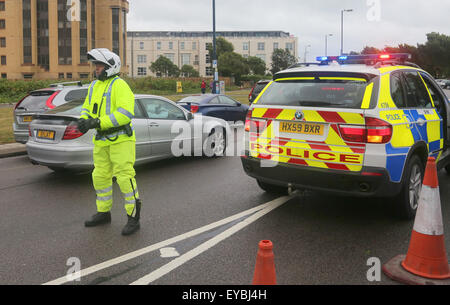 Southsea, Hampshire, Royaume-Uni. 26 juillet, 2015. Vues générales du site, visite royale et présentationles duchesse de Cambridge, Kate Middleton le patron royal de la Fiducie de 1851, accompagnée du duc de Cambridge, le Prince William à l'America's Cup World Series à Portsmouth. Credit : uknip/ Alamy Live News Banque D'Images