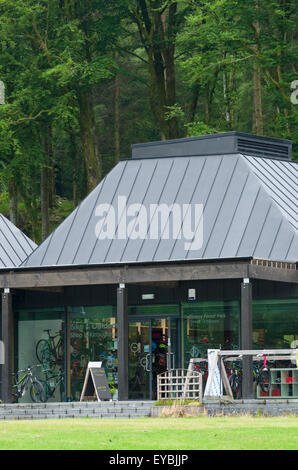 Forêt Kirroughtree Visitor Centre, Galloway Forest Park, Dumfries & Galloway, Scotland, UK Banque D'Images