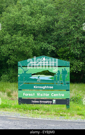 Forêt Kirroughtree Visitor Centre, Galloway Forest Park, Wigtownshire, Dumfries and Galloway, Scotland, UK Banque D'Images