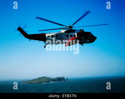 Les services publics, de sauvetage air-mer, Howth Head, Co Dublin, Irlande Banque D'Images