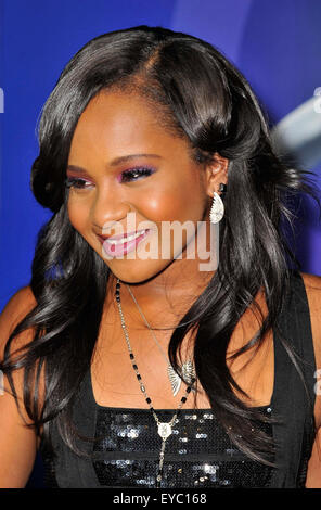 BOBBI KRISTINA BROWN, la fille de chanteurs Bobby Brown et Whitney Houston, est décédé à l'âge de 22 ans. Sa mort est venu près de six mois après qu'elle a été trouvé ne répond pas dans une baignoire dans son Roswell, Georgia, home samedi, le 31 janvier. Elle n'a jamais pleinement repris conscience et est maintenue en vie après sa quasi-noyade. Sur la photo : July 16, 2012 - Los Angeles, Californie, États-Unis - BOBBI KRISTINA BROWN assistant à la première de Los Angeles ''Sparkle'' tenue à l'Grauman's Chinese Theatre. © D. Long/Globe Photos/ZUMAPRESS.com/Alamy Live News Banque D'Images