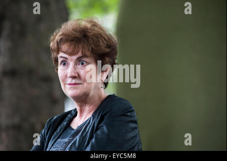 Professeur d'histoire à l'Université de Princeton, Linda Colley figurant à l'Edinburgh International Book Festival. Banque D'Images