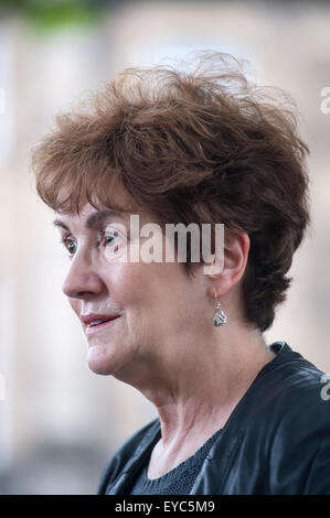 Professeur d'histoire à l'Université de Princeton, Linda Colley figurant à l'Edinburgh International Book Festival. Banque D'Images