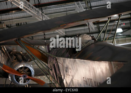 Fokker D VII un biplan allemand Banque D'Images