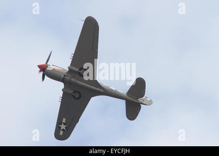 Sunderland, Royaume-Uni. Le 25 juillet, 2015. Un P51 Mustang, Sunderland, juillet 2105 Airshow Crédit : Robert Cole/Alamy Live News Banque D'Images