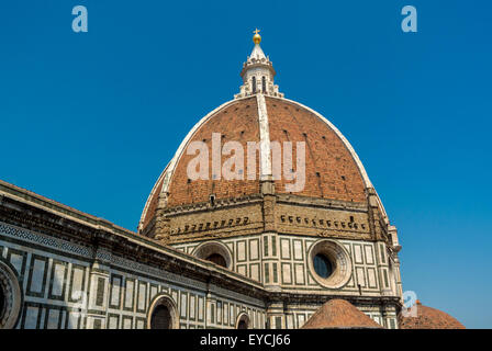 Cathédrale de Florence ou dôme conçu par Filippo Brunelleschi.Florence, Italie. Banque D'Images