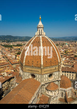 Cathédrale de Florence ou dôme conçu par Filippo Brunelleschi.Florence, Italie. Banque D'Images