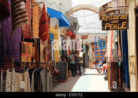 Essaouira, haut en couleurs, Unesco, la Medina, au Maroc, Afrique du Nord Banque D'Images