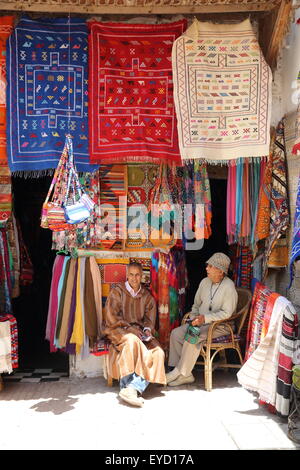 Essaouira, haut en couleurs, Unesco, la Medina, au Maroc, Afrique du Nord Banque D'Images