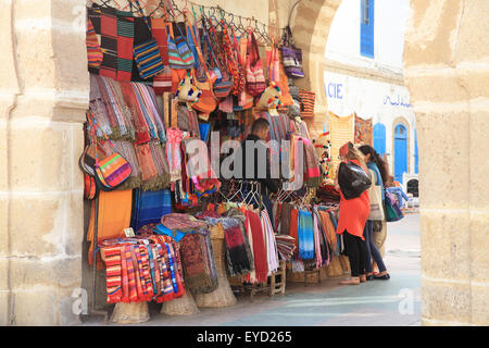 Essaouira, haut en couleurs, Unesco, la Medina, au Maroc, Afrique du Nord Banque D'Images