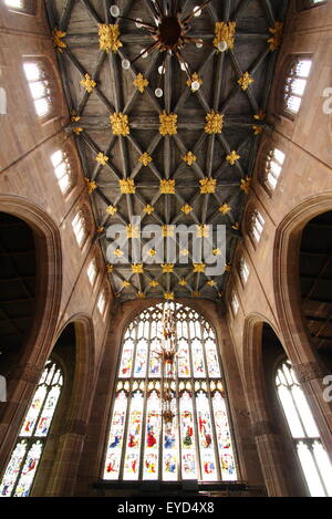 Un plafond à l'intérieur de Rotherham Minster, South Yorkshire, Angleterre, Royaume-Uni Banque D'Images