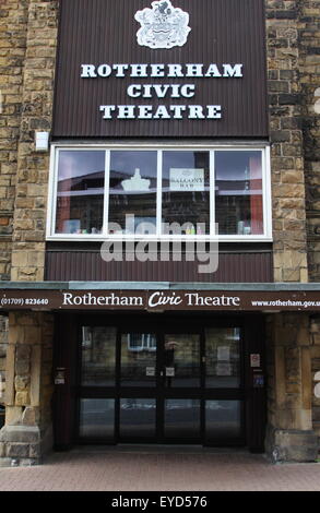 Théâtre Municipal de Rotherham, Rotherham, South Yorkshire, Angleterre Royaume-uni -2015 Banque D'Images