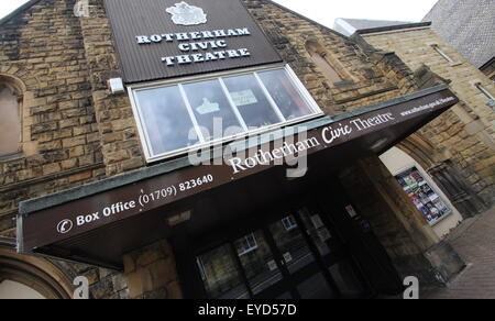 Théâtre Municipal de Rotherham, Rotherham, South Yorkshire, Angleterre Royaume-uni -2015 Banque D'Images