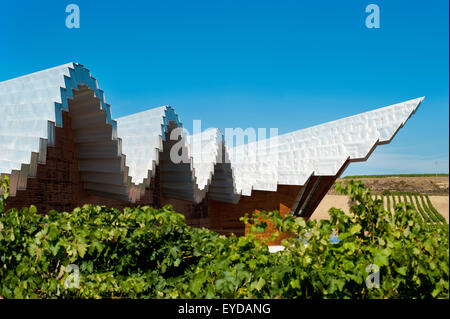 Vignoble Ysios conçu par le célèbre architecte espagnol Santiago Calatrava, Laguardia, Pays Basque, Espagne Banque D'Images