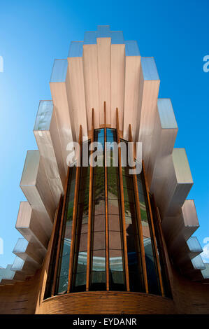 Vignoble Ysios conçu par le célèbre architecte espagnol Santiago Calatrava, Laguardia, Pays Basque, Espagne Banque D'Images