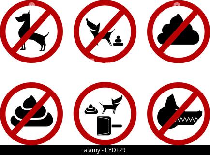 Signes de chien Illustration de Vecteur