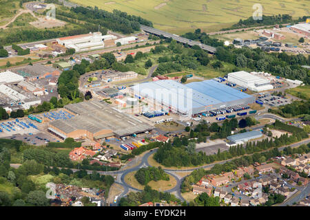 Photo aérienne Industrial Estate à Stowmarket, UK Banque D'Images