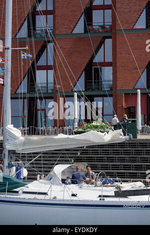 Les embarcations de plaisance à Westport à Malmö, Suède Banque D'Images