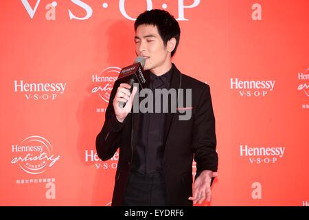 Taipei, Taiwan, Chine. 27 juillet, 2015. Jam Hsiao assiste à la conférence de presse d'Hennessy artistry à Taipei, Taiwan, Chine, le 27 juillet, 2015. © TopPhoto/Alamy Live News Banque D'Images